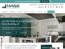 Tablet Screenshot of litchfieldbuilders.com